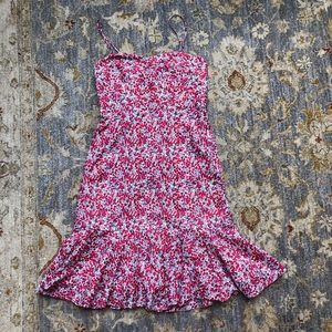 JCREW Ruffle-hem midi dress size 6